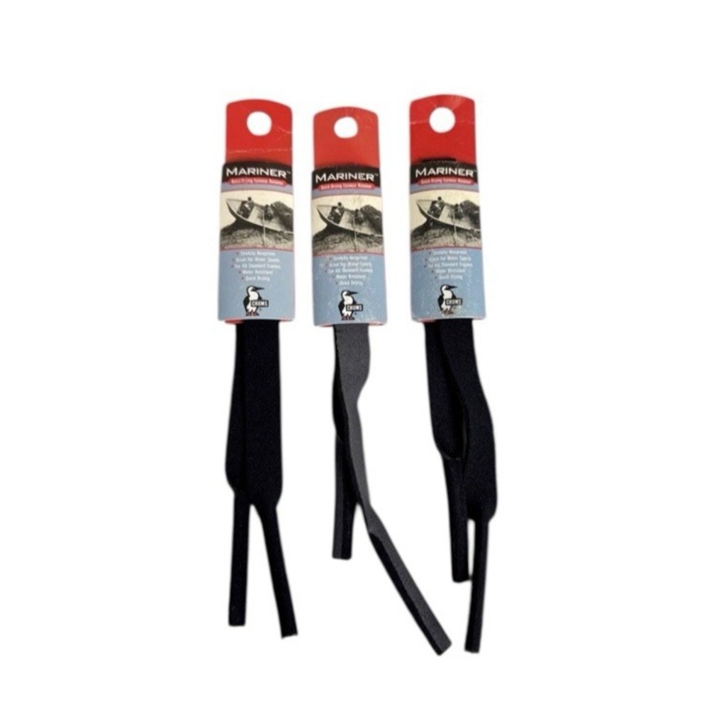 Chums Mariner Eyewear Retainers Neoprene Pack of 3 - 2 Black, 1 Gray‎ 0813 New U